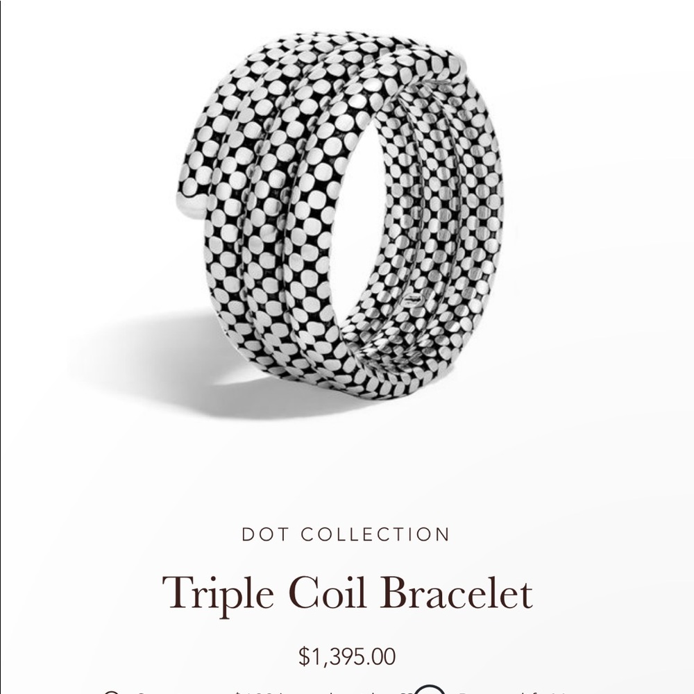 John Hardy Triple Coil Bracelet